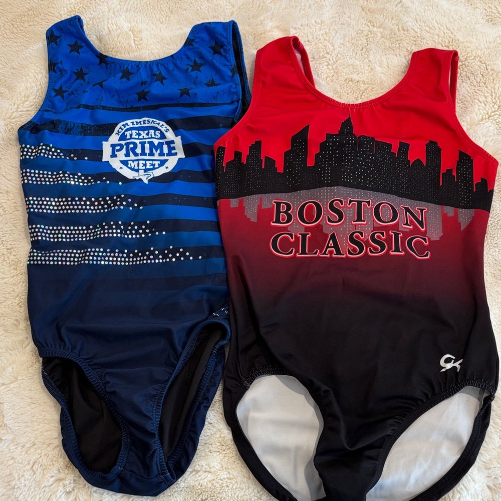 2 Adult Medium gymnastics leotards